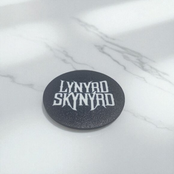 Lynyrd Skynyrd Coaster Set White with Holder – Southern Rock Decor - Picture 2 of 7